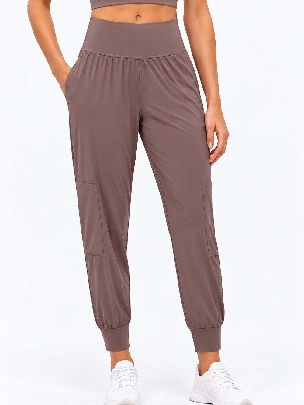 Athleta Salutation high rise joggers, medium tall
